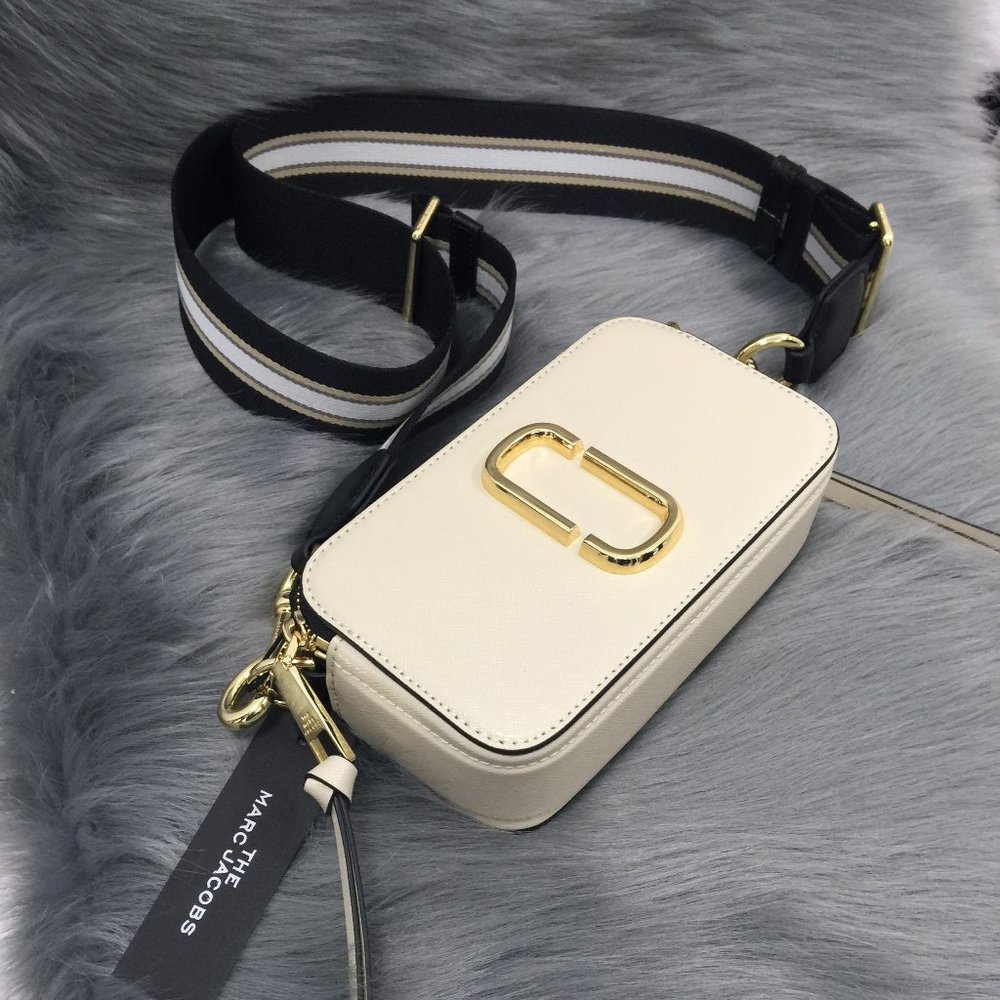 Marc Jacobs Snapshot Cloud White Multi Crossbody Bag